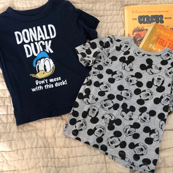 Disney Mickey and Donald T-Shirt Lot - Picture 1 of 6
